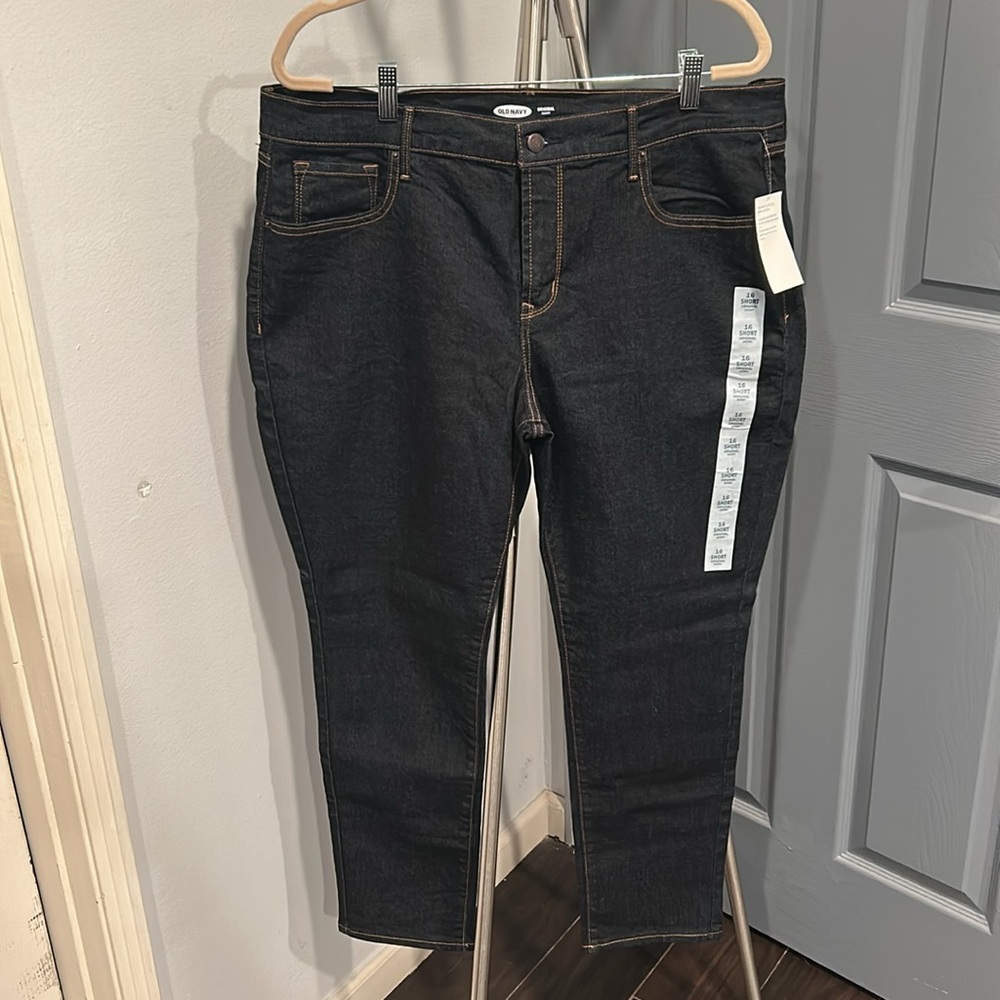 NWT‎ 16 short Old Navy Dark Wash skinny Jeans